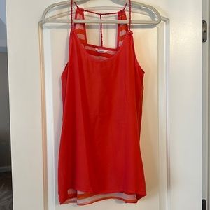 Pretty! Nautical Chiffon tank